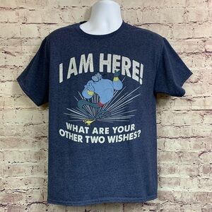 Disney Parks Aladdin Blue Genie Graphic Tee Shirt